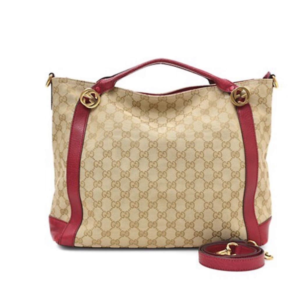 Miss GG Two-Way Canvas Handbag